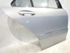 Mercedes S-Klasse W220 Türe hinten rechts komplett mit Seitenscheibe , Fensterheber elektrisch , Farbcode : 347-silber , Rost !
