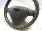 Volvo S60 Leder Lenkrad 08666887 komplett mit Airbag , Lederlenkrad , 3-Speichen Lenkrad