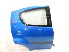 Peugeot 107 Facelift Tür hinten rechts 5-Türer komplett mit Seitenscheibe Fensterheber elektrisch Urban Move Edition , Türe hinten rechts , auch für Citroen C1 , Farbe : blau electra
