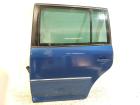 VW Touran (1T) Tür hinten links komplett mit getönter Seitenscheibe, Fensterheber elektrisch, Türe hinten links Farbcode: LC5C Biscay Blue perl