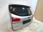 Kia Carens IV RP Heckklappe komplett mit getönter Heckscheibe , Rückleuchten , dritte Bremsleuchte und Heckwischer , Kofferraumklappe , Klappe hinten , Heckdeckel , Kofferraumdeckel , Deckel hinten , Farbcode : 3D Bright Silver