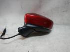 Mazda 2 DJ1 Außenspiegel links mit Spiegelglas und Blinker E1146R-048633, elektrisch anklappbar, 9-Pins, Spiegel links Farbcode: 46V Rot