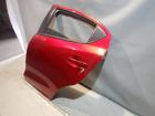 Mazda 2 DJ1 Türe hinten links 5-Türer mit Seitenscheibe, Fensterheber elektrisch, Tür hinten links Farbcode: 46V Rot